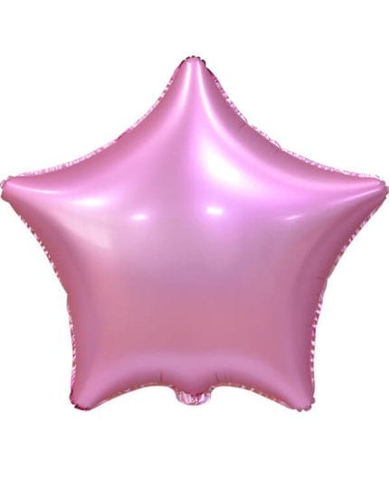 Звезда Розовое Сатин 46см